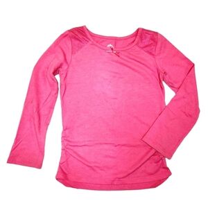 Garanimals Girl Size 4 Hot Pink Ruched Sides Long Sleeve Shirt